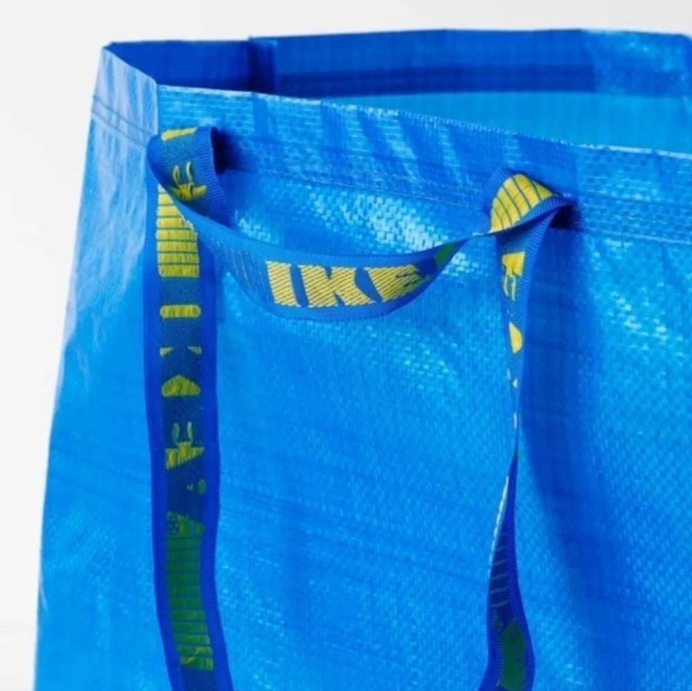 blue Ikea bag STURDY for shopping laundry storage or gift carrying spa…